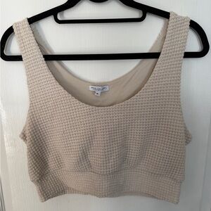 Cream Textured Matching Set